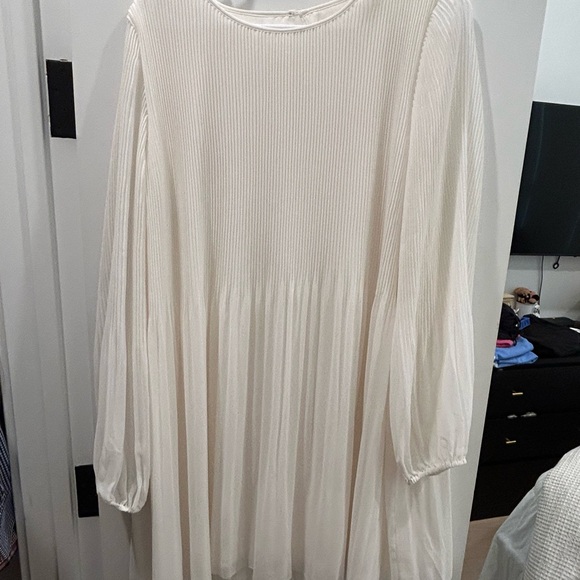 Aritzia Wilfred daydreamer mini dress size XL color light birch - Picture 2 of 4